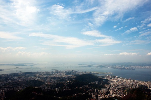 Vista do Rio de Janeiro no alto do Cristo Redentor em nossa última visita a cidade (Foto: Carlos Pecuch)