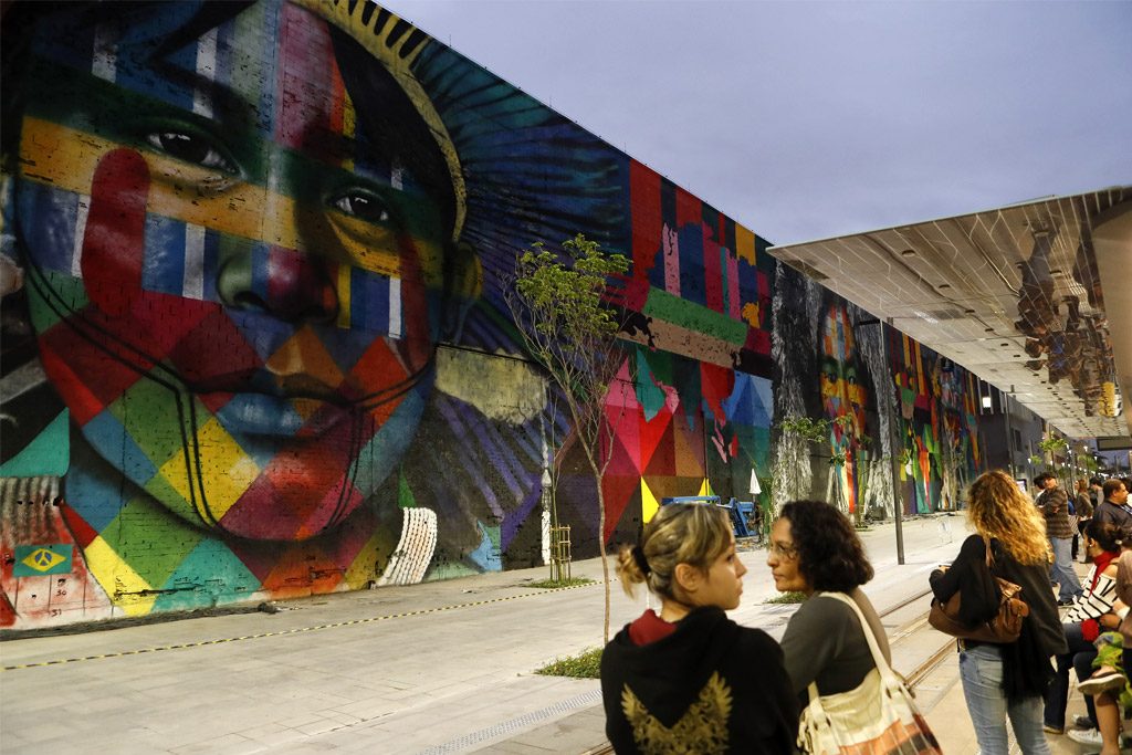 Mural Etnias, Rio de Janeiro (Kobra) - Foto: Fernando Frazão/Agência Brasil