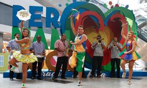 Aeroporto de Recife - Vários turistas já aproveitaram para fazer fotos.